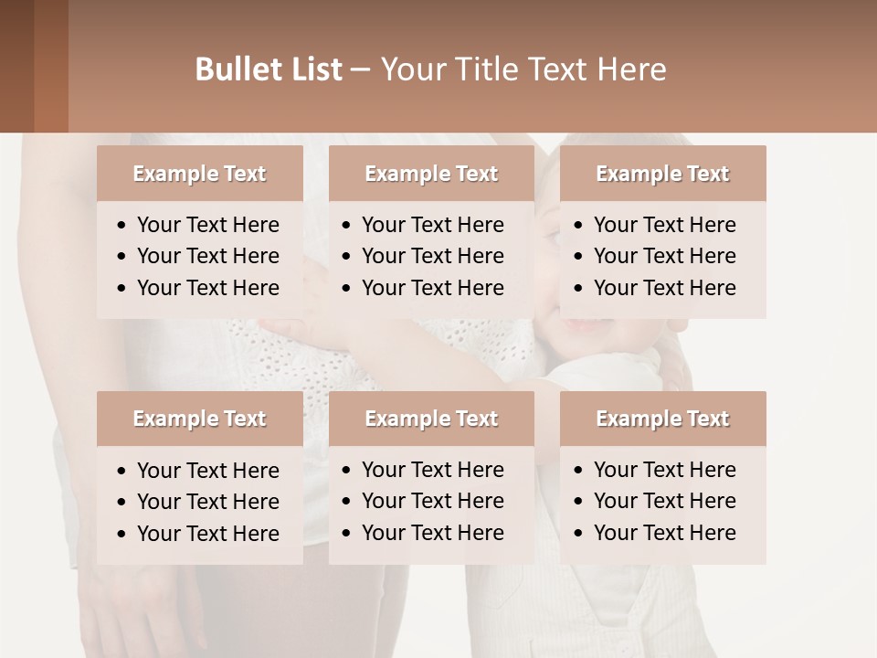 A Woman Holding A Baby In Her Arms PowerPoint Template