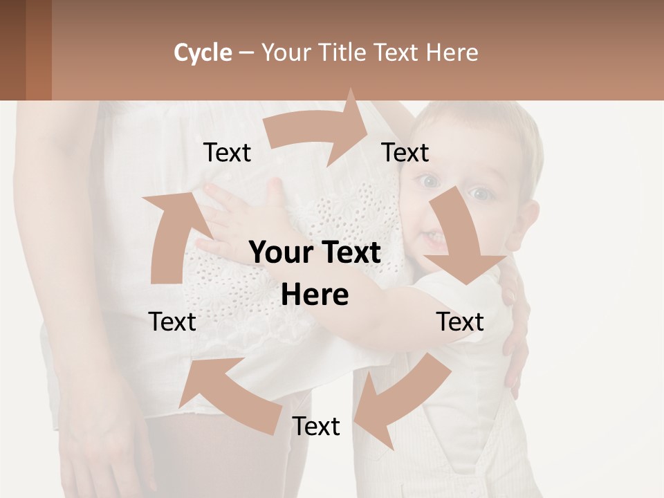 A Woman Holding A Baby In Her Arms PowerPoint Template