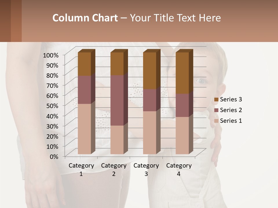 A Woman Holding A Baby In Her Arms PowerPoint Template