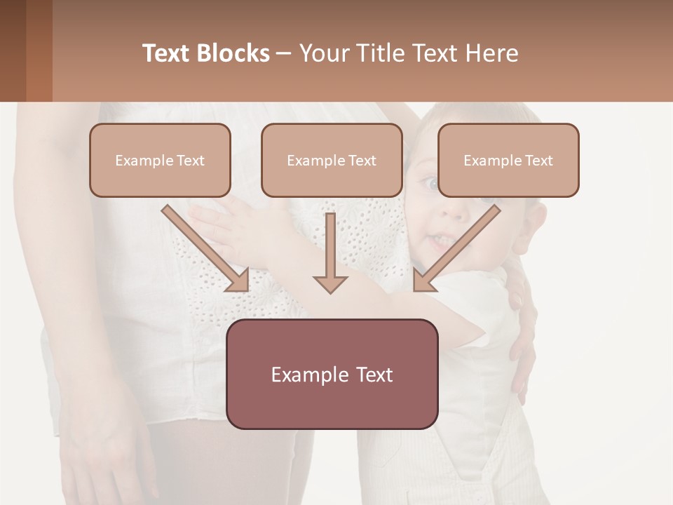 A Woman Holding A Baby In Her Arms PowerPoint Template