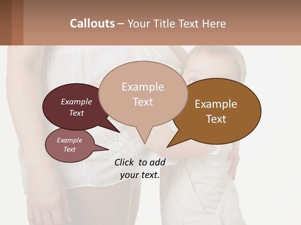 A Woman Holding A Baby In Her Arms PowerPoint Template