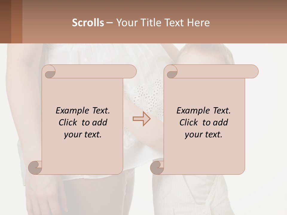 A Woman Holding A Baby In Her Arms PowerPoint Template