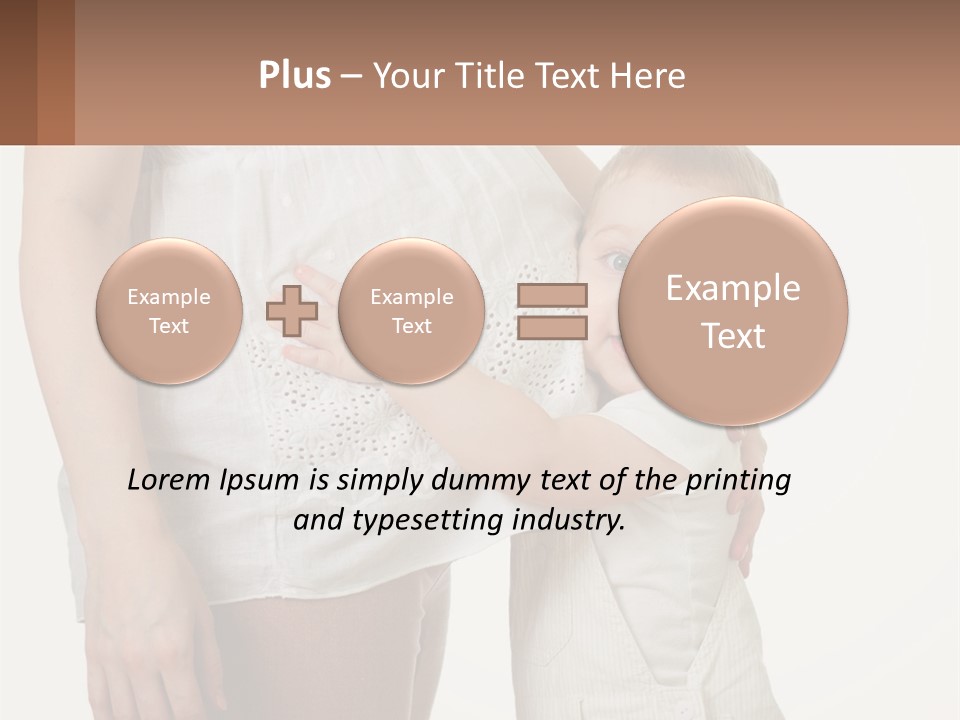 A Woman Holding A Baby In Her Arms PowerPoint Template