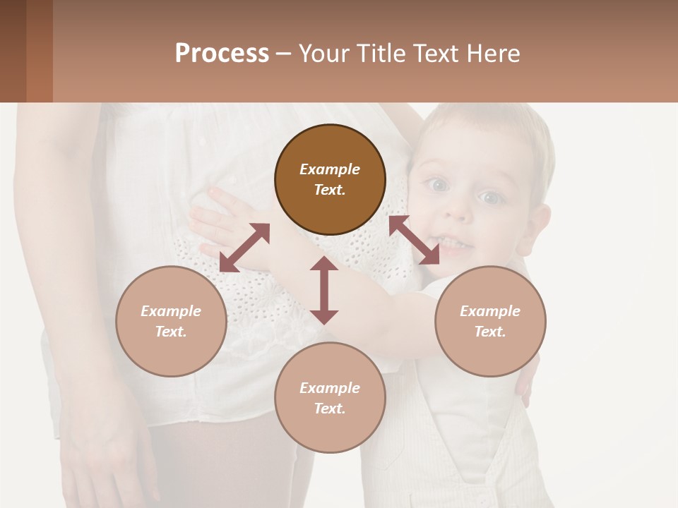 A Woman Holding A Baby In Her Arms PowerPoint Template