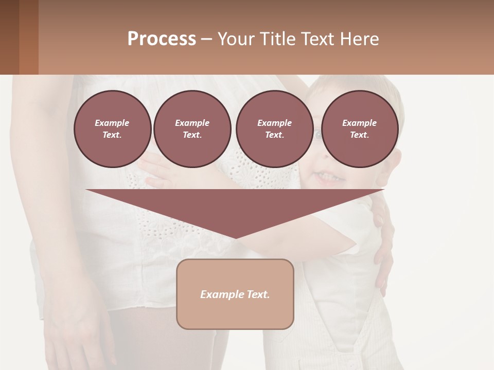 A Woman Holding A Baby In Her Arms PowerPoint Template