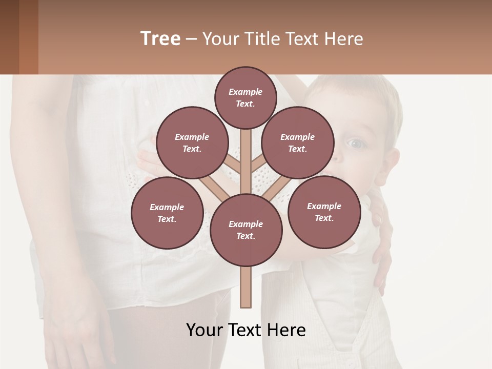 A Woman Holding A Baby In Her Arms PowerPoint Template