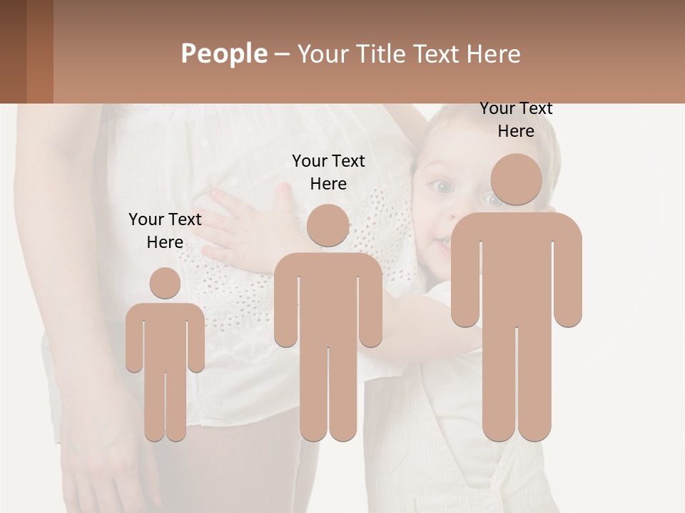 A Woman Holding A Baby In Her Arms PowerPoint Template