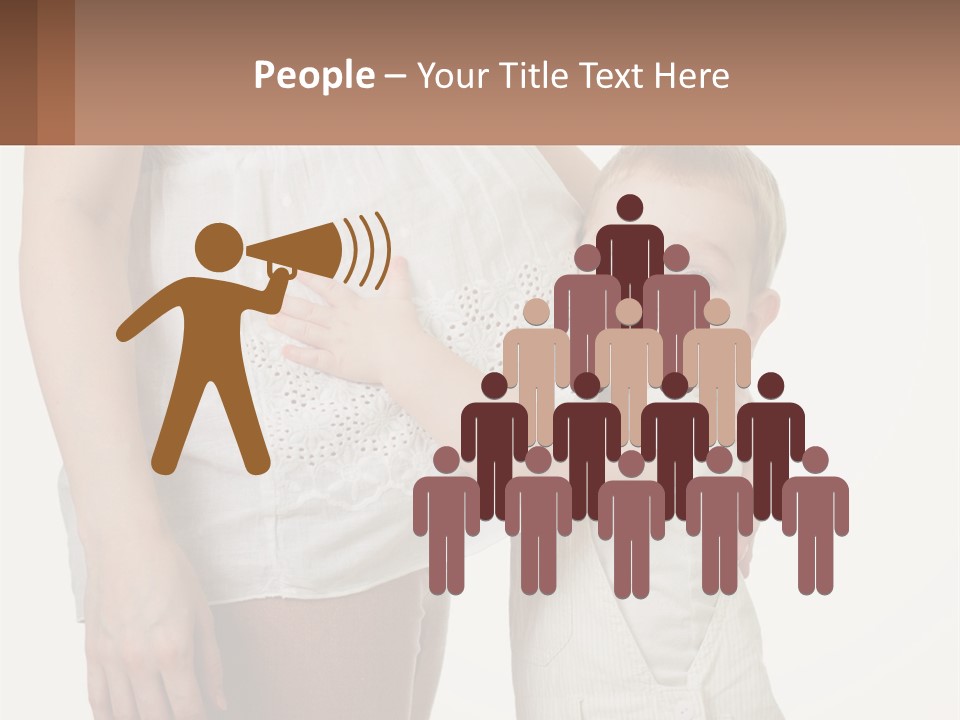 A Woman Holding A Baby In Her Arms PowerPoint Template