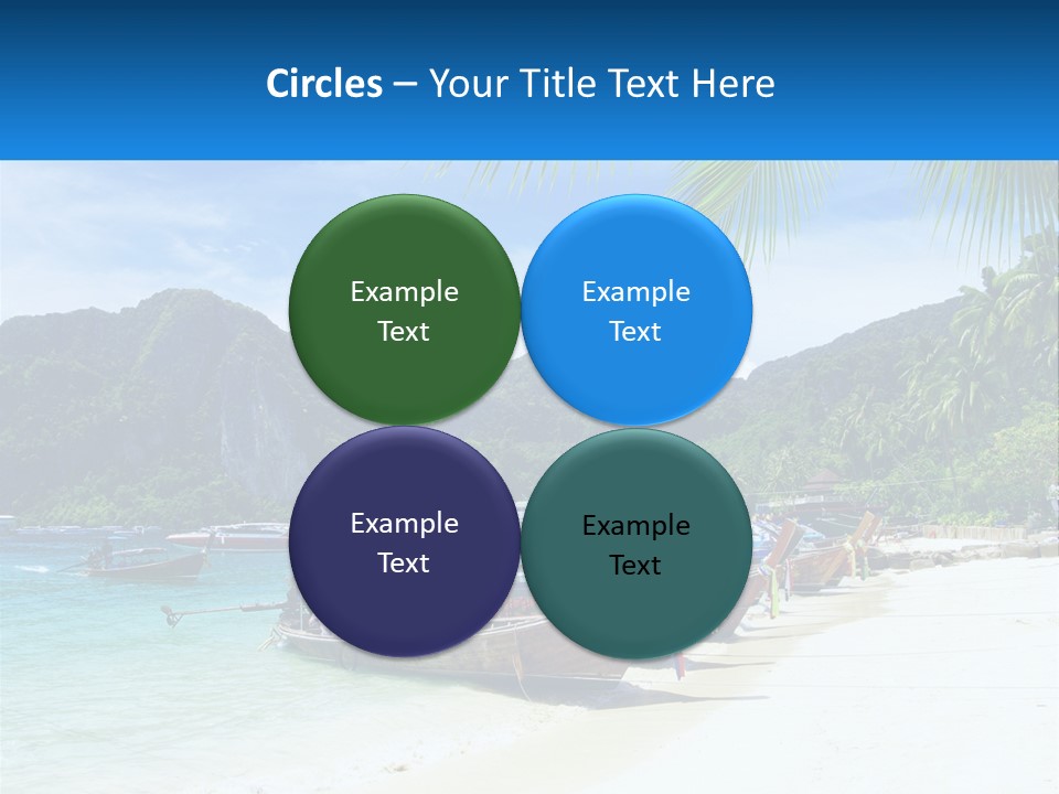 A Group Of Boats Sitting On Top Of A Sandy Beach PowerPoint Template