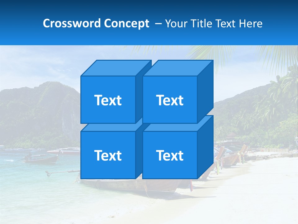 A Group Of Boats Sitting On Top Of A Sandy Beach PowerPoint Template