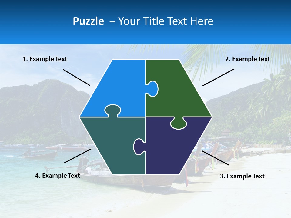 A Group Of Boats Sitting On Top Of A Sandy Beach PowerPoint Template