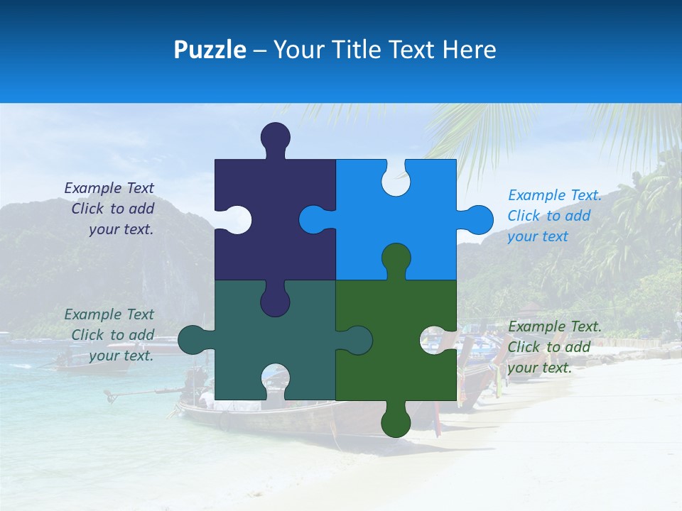 A Group Of Boats Sitting On Top Of A Sandy Beach PowerPoint Template
