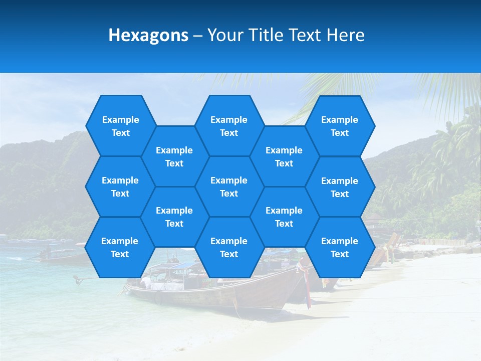 A Group Of Boats Sitting On Top Of A Sandy Beach PowerPoint Template