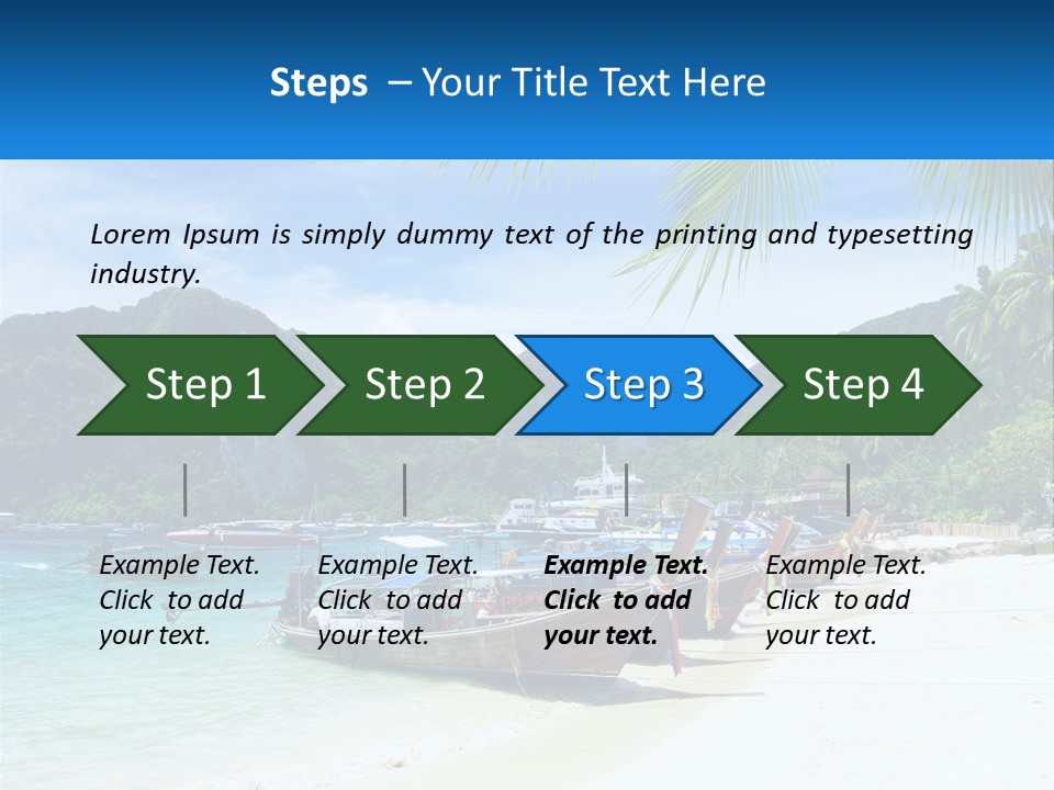 A Group Of Boats Sitting On Top Of A Sandy Beach PowerPoint Template