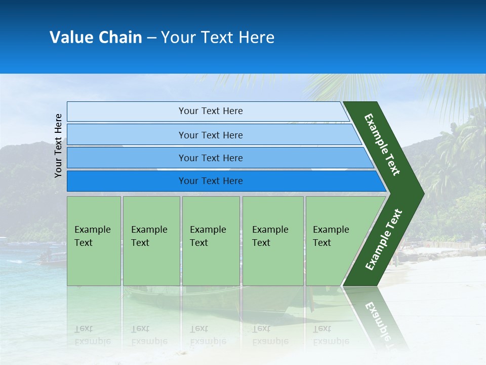 A Group Of Boats Sitting On Top Of A Sandy Beach PowerPoint Template