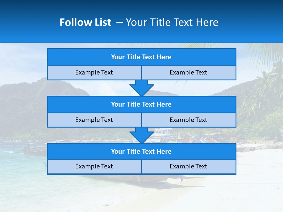 A Group Of Boats Sitting On Top Of A Sandy Beach PowerPoint Template