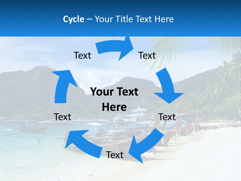 A Group Of Boats Sitting On Top Of A Sandy Beach PowerPoint Template