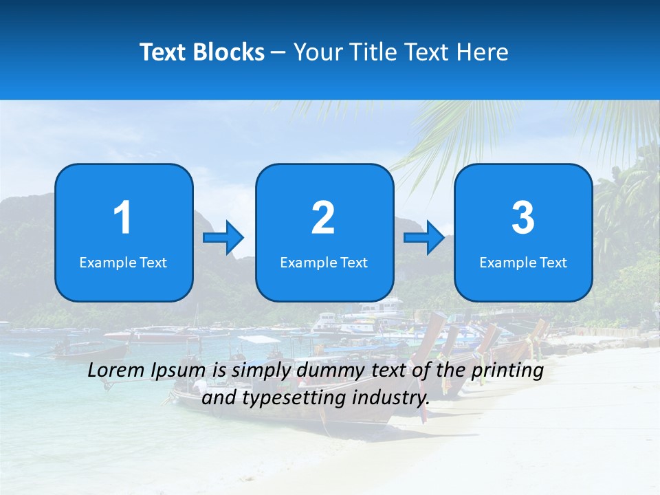 A Group Of Boats Sitting On Top Of A Sandy Beach PowerPoint Template