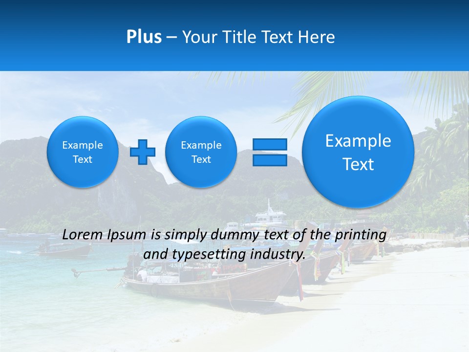 A Group Of Boats Sitting On Top Of A Sandy Beach PowerPoint Template