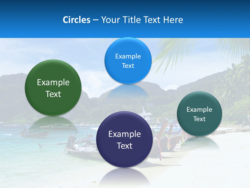 A Group Of Boats Sitting On Top Of A Sandy Beach PowerPoint Template