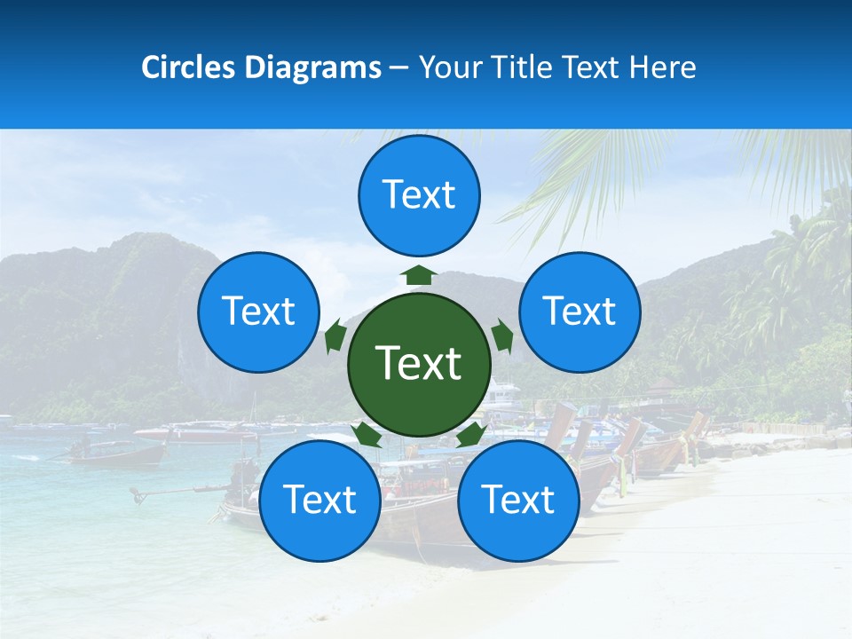 A Group Of Boats Sitting On Top Of A Sandy Beach PowerPoint Template