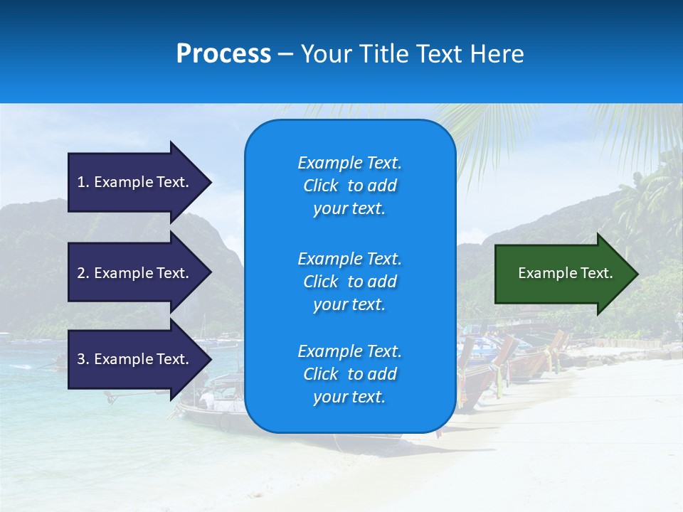 A Group Of Boats Sitting On Top Of A Sandy Beach PowerPoint Template