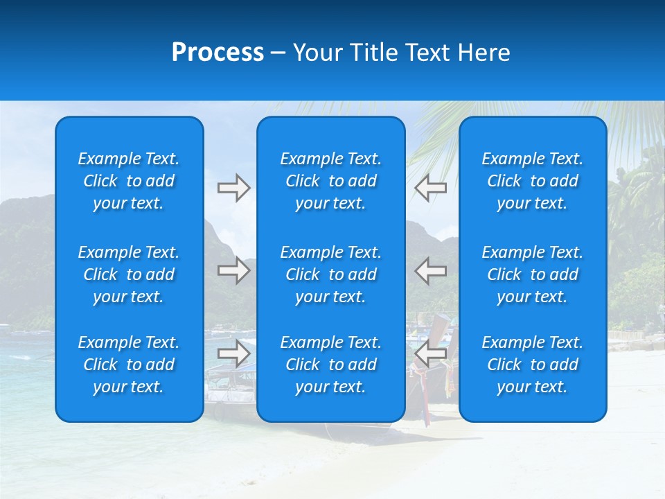A Group Of Boats Sitting On Top Of A Sandy Beach PowerPoint Template