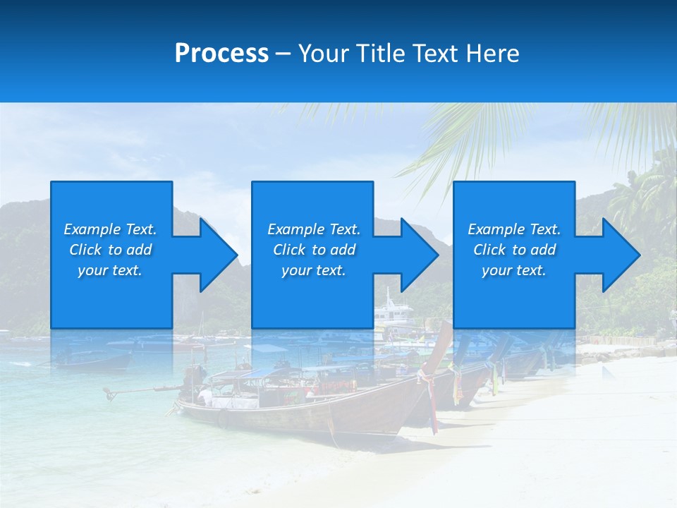 A Group Of Boats Sitting On Top Of A Sandy Beach PowerPoint Template