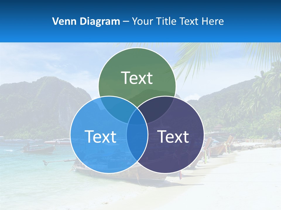 A Group Of Boats Sitting On Top Of A Sandy Beach PowerPoint Template