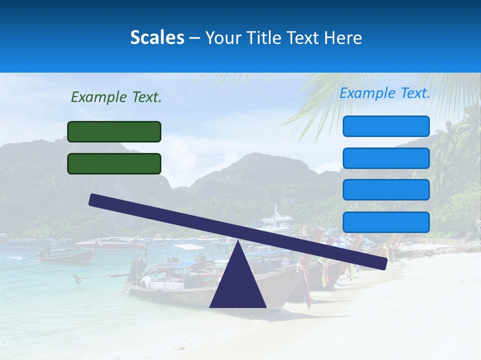 A Group Of Boats Sitting On Top Of A Sandy Beach PowerPoint Template