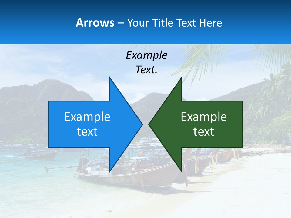 A Group Of Boats Sitting On Top Of A Sandy Beach PowerPoint Template