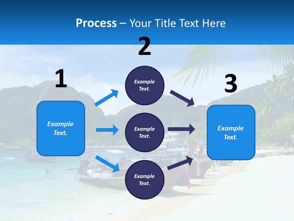 A Group Of Boats Sitting On Top Of A Sandy Beach PowerPoint Template