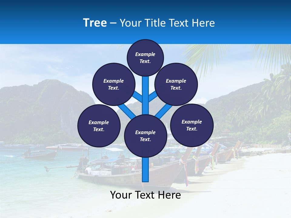 A Group Of Boats Sitting On Top Of A Sandy Beach PowerPoint Template