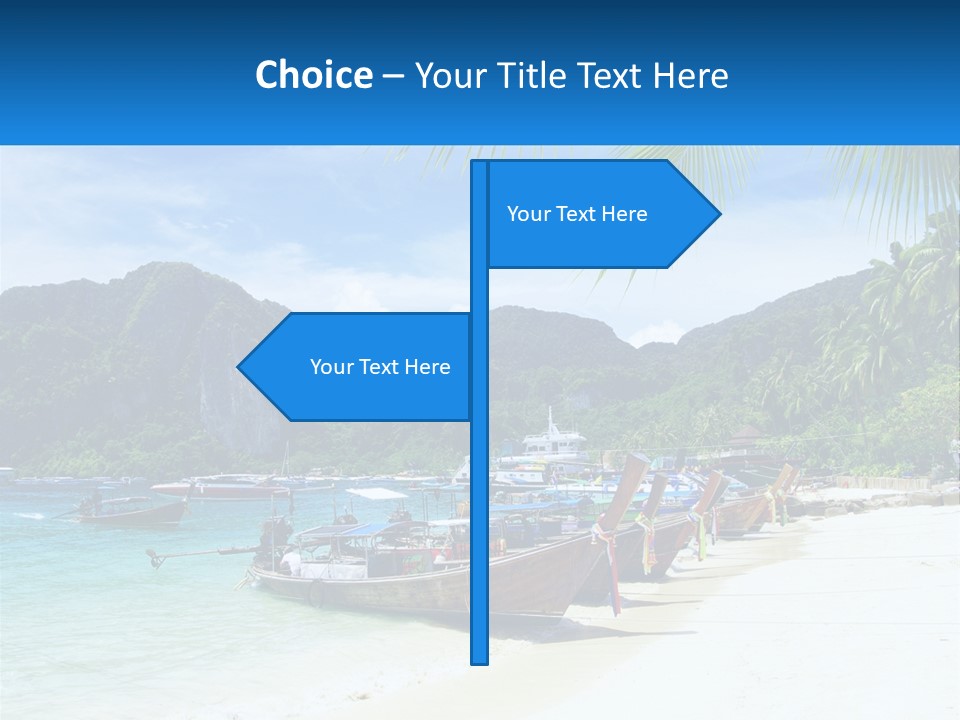 A Group Of Boats Sitting On Top Of A Sandy Beach PowerPoint Template