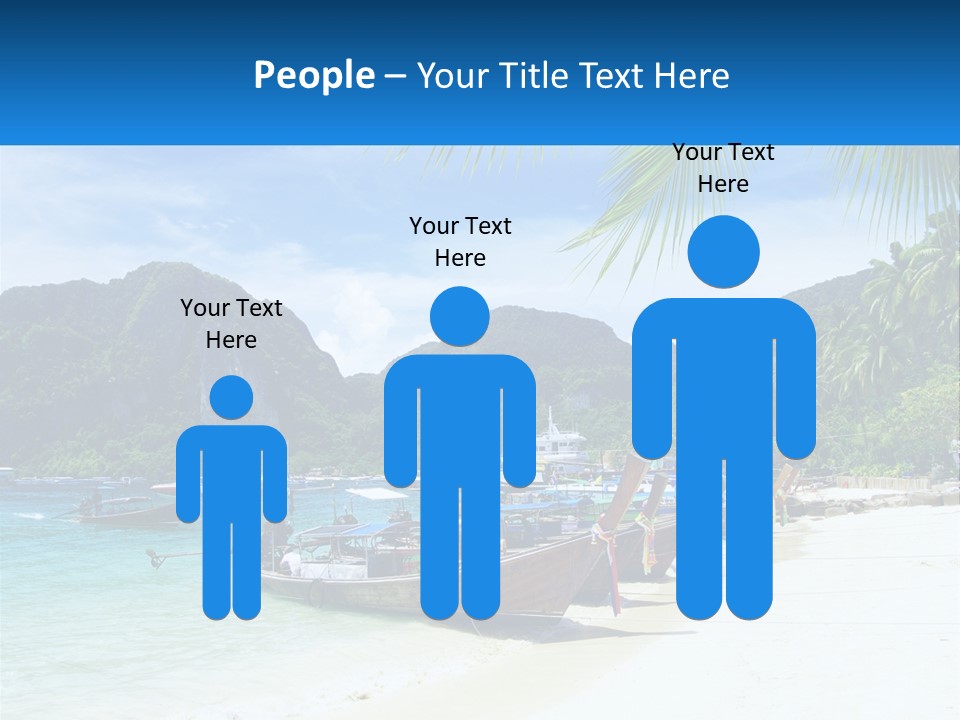 A Group Of Boats Sitting On Top Of A Sandy Beach PowerPoint Template