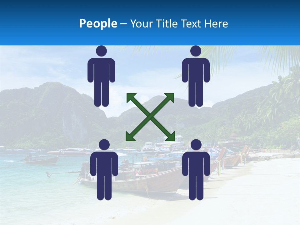 A Group Of Boats Sitting On Top Of A Sandy Beach PowerPoint Template