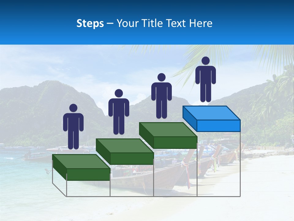 A Group Of Boats Sitting On Top Of A Sandy Beach PowerPoint Template