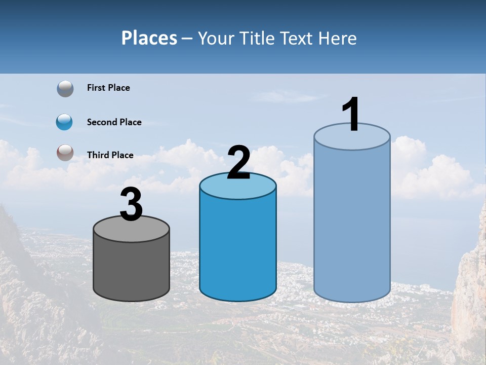 A Scenic View Of A City And The Ocean PowerPoint Template