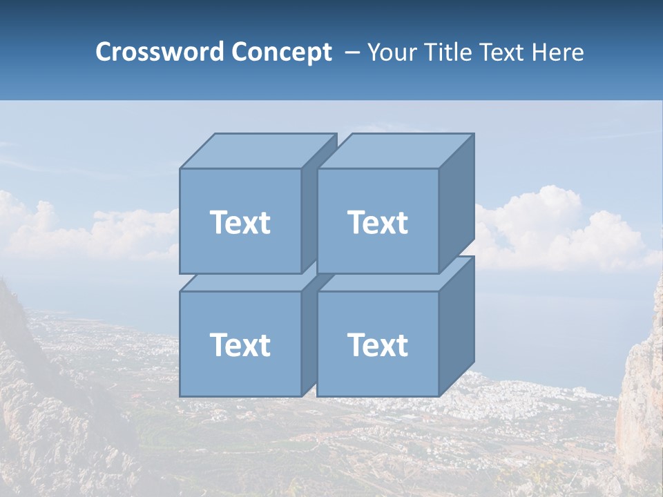 A Scenic View Of A City And The Ocean PowerPoint Template