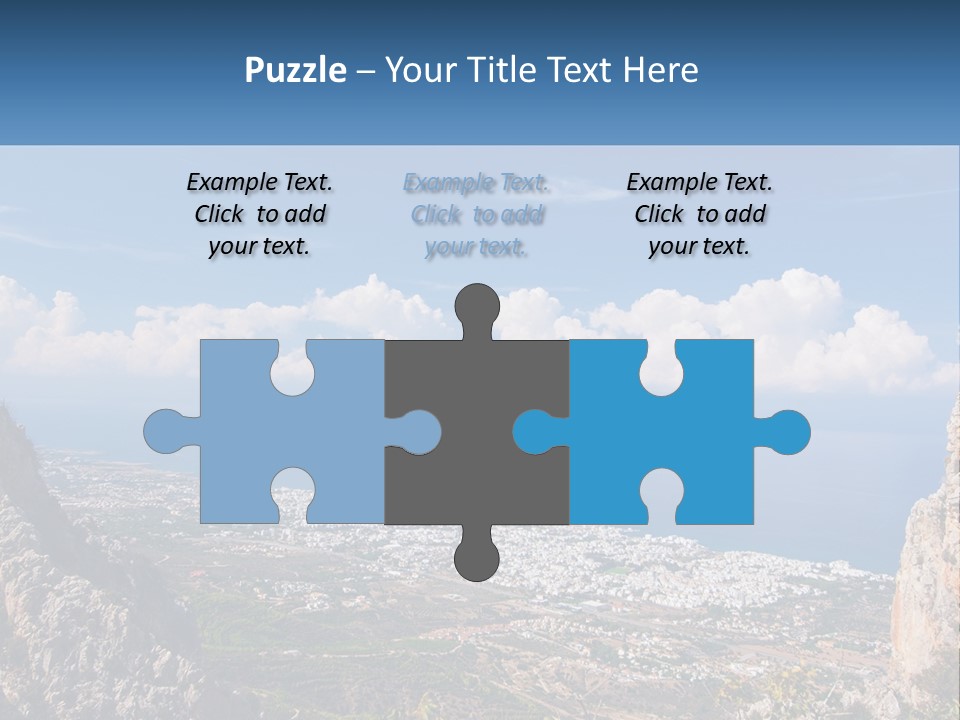 A Scenic View Of A City And The Ocean PowerPoint Template