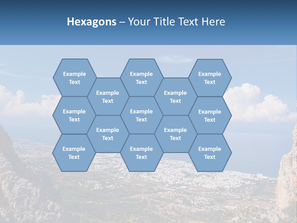 A Scenic View Of A City And The Ocean PowerPoint Template