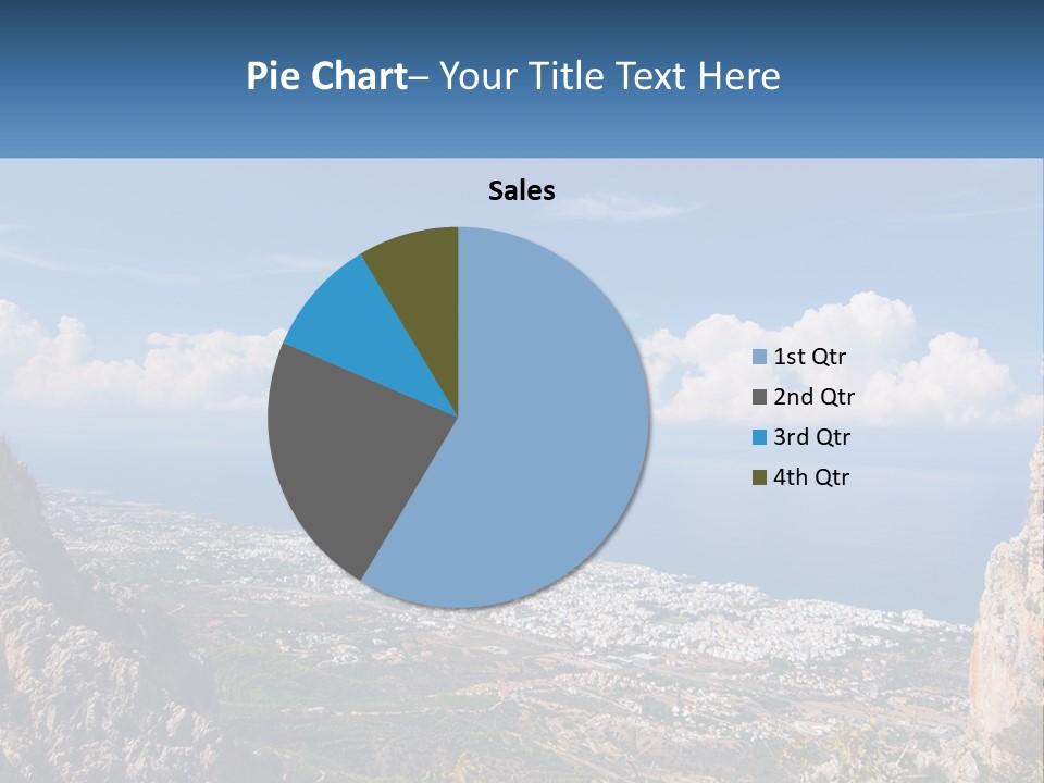 A Scenic View Of A City And The Ocean PowerPoint Template