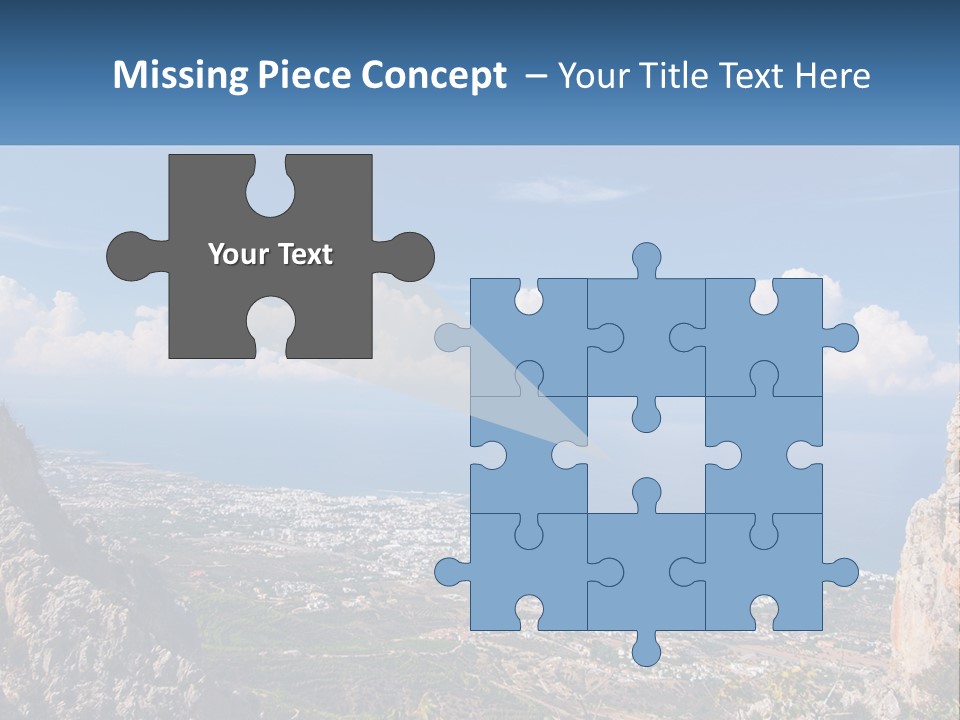 A Scenic View Of A City And The Ocean PowerPoint Template