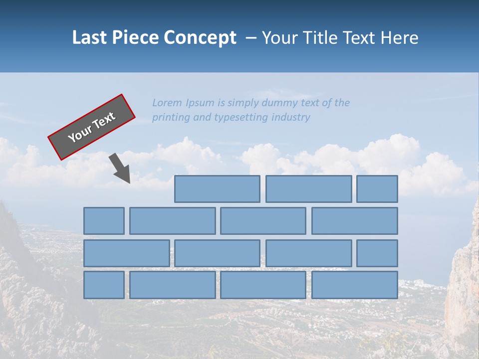 A Scenic View Of A City And The Ocean PowerPoint Template