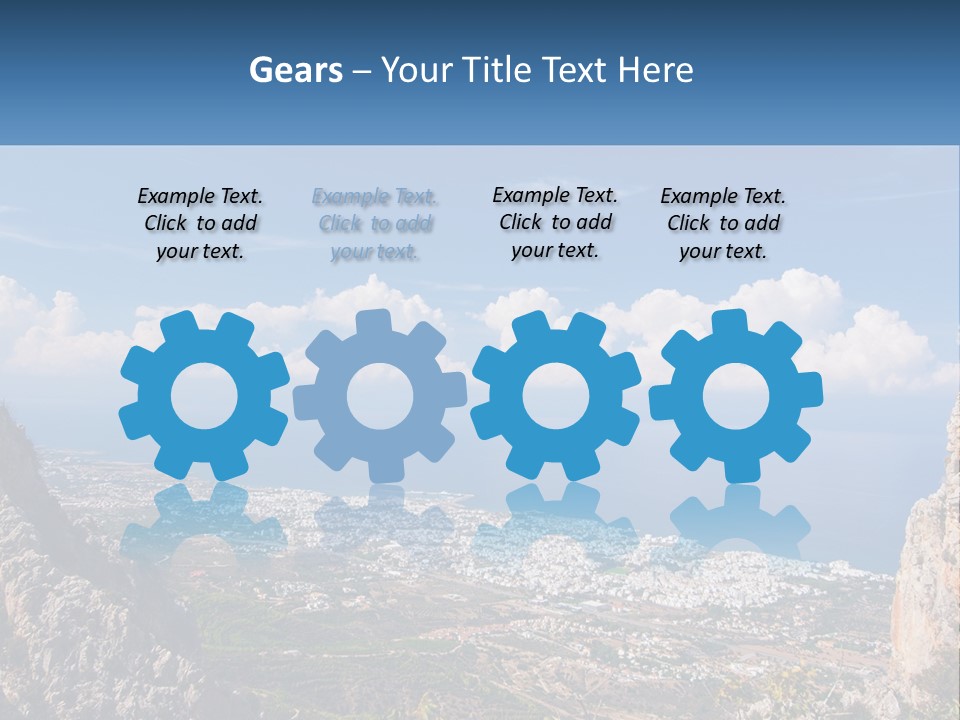 A Scenic View Of A City And The Ocean PowerPoint Template