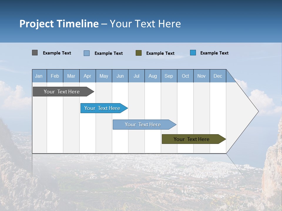 A Scenic View Of A City And The Ocean PowerPoint Template