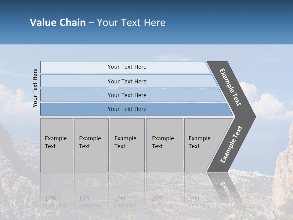 A Scenic View Of A City And The Ocean PowerPoint Template