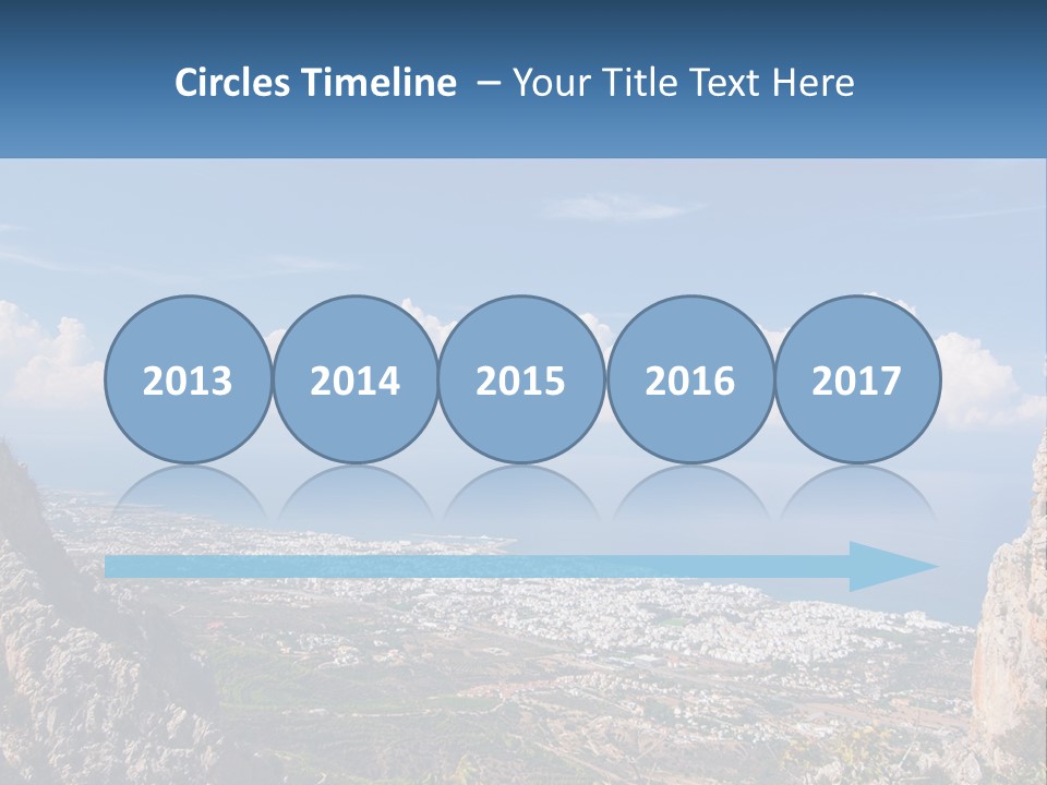 A Scenic View Of A City And The Ocean PowerPoint Template