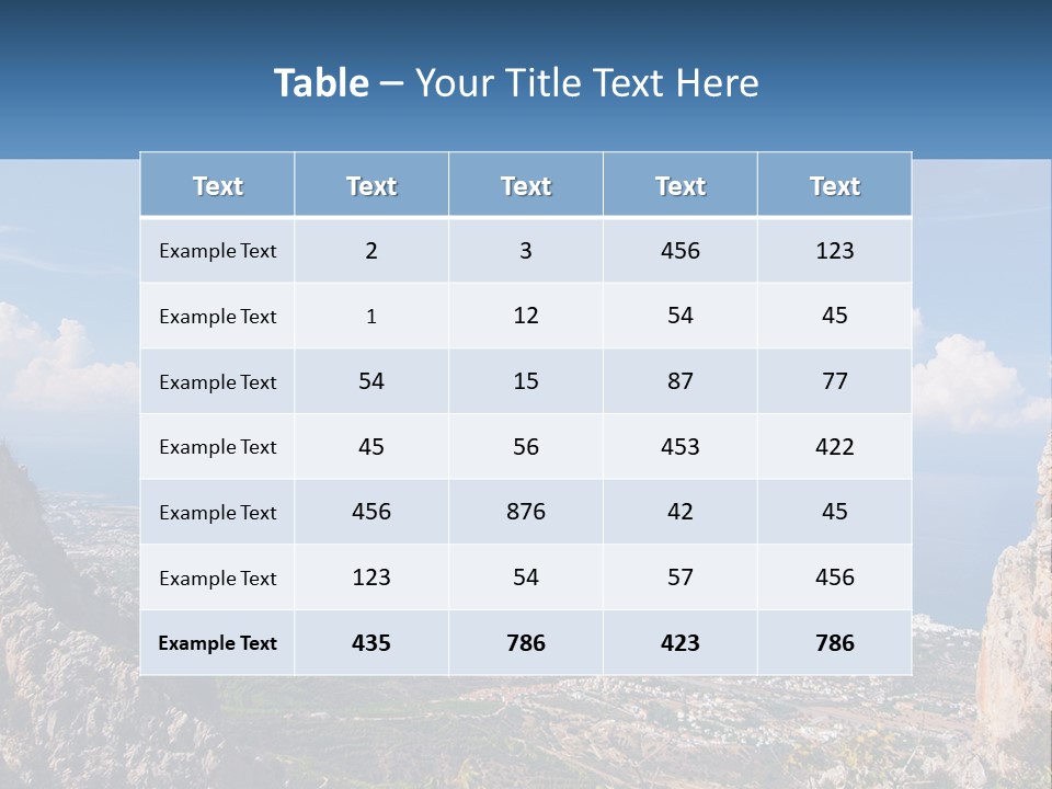A Scenic View Of A City And The Ocean PowerPoint Template