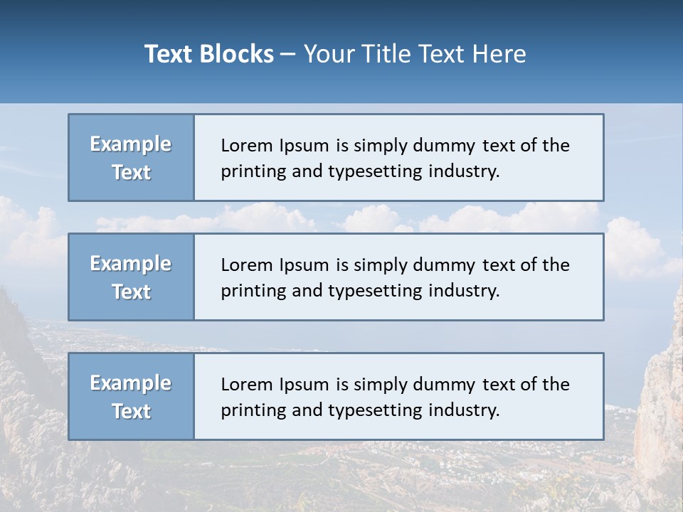 A Scenic View Of A City And The Ocean PowerPoint Template